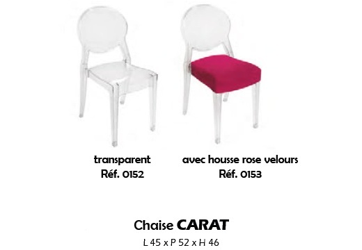 chaise carat